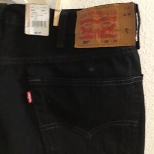 Levi's Men's Relaxed Fit Jeans in Deep Black